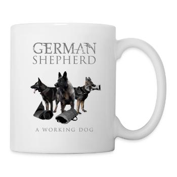 German Shepherd Dog - Mug - white - Right