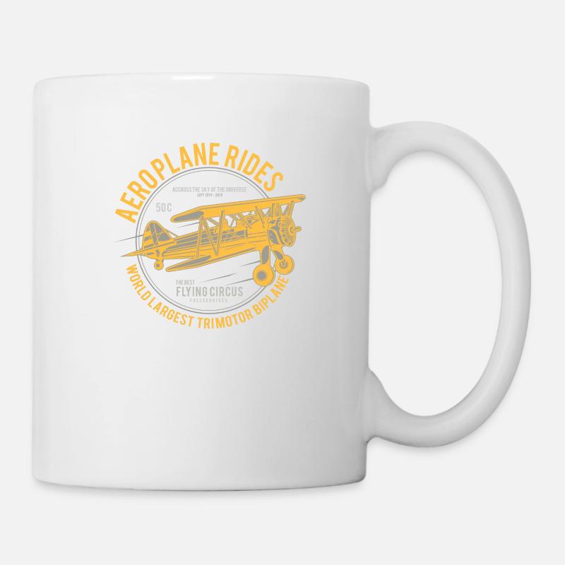 Flightshow with the largest Trimotor biplane. - Mug - white