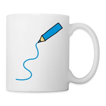 easy_drawing_3c - Mug blanc - blanc - Droite