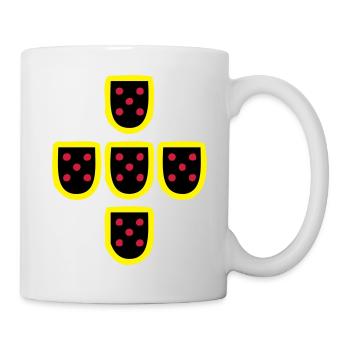 Quinas Portugal 3 couleurs - Mug blanc - blanc - Droite