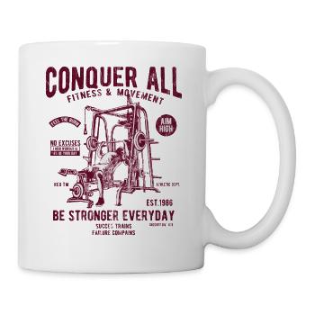 FITNESS & MOVEMENT - Fitness & Training Shirt - Tasse - Weiß - Rechts