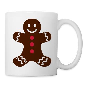 lebkuchenmann - Tasse - Weiß - Rechts