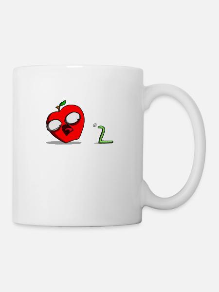 Angstapfel - Tasse - Weiß