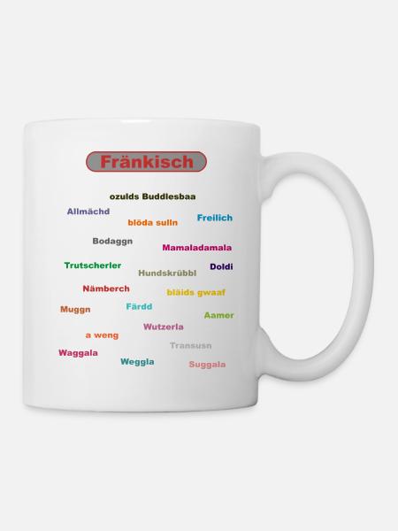 franken rs - Tasse - Weiß