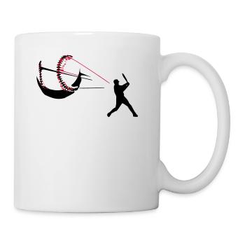 Baseball - Tasse - Weiß - Rechts