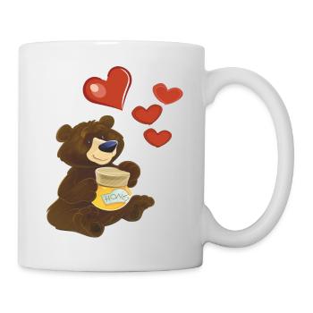 Bär - Tasse - Weiß - Rechts
