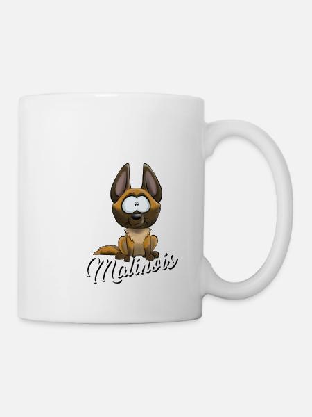 Je Suis Malinois - blanc FR - Mug blanc - blanc