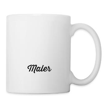 Maler Kreativ Handwerk Sprüche Geschenk - Tasse - Weiß - Rechts