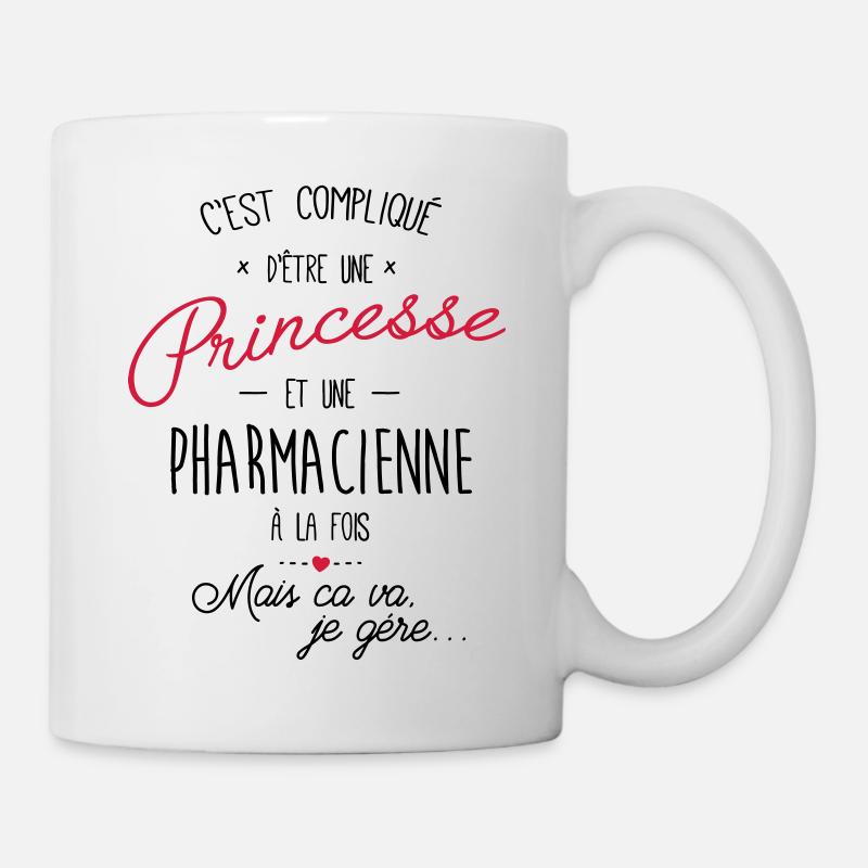 Princesse et Pharmacienne - Mug blanc - blanc