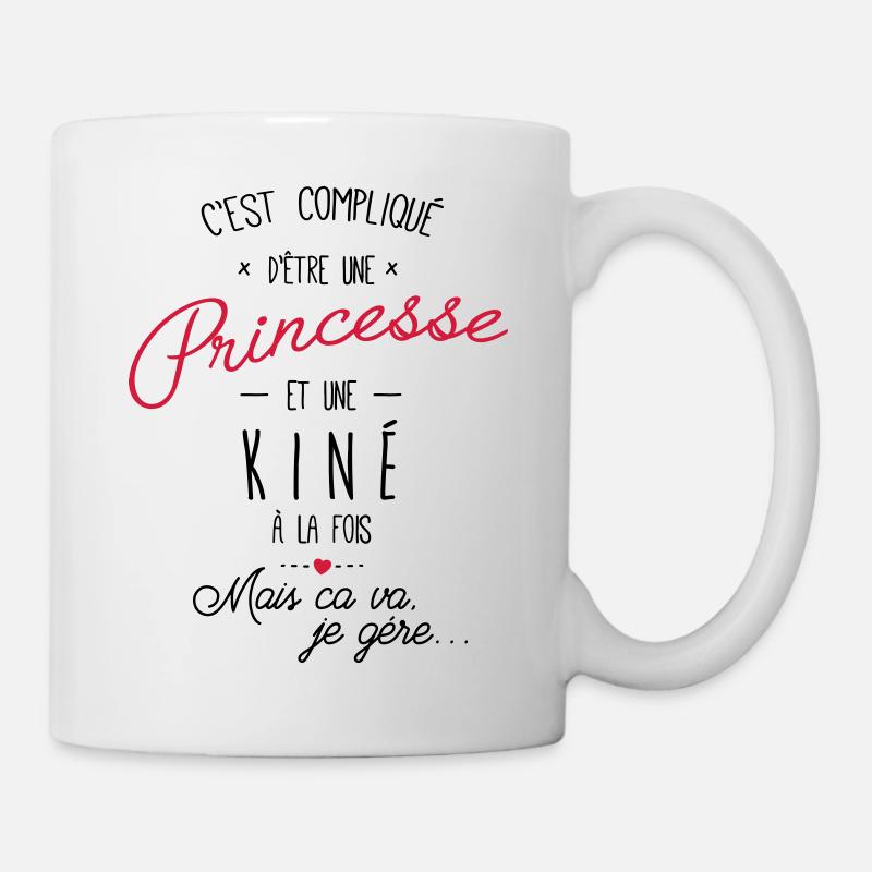 Princesse et Kiné - Mug blanc - blanc