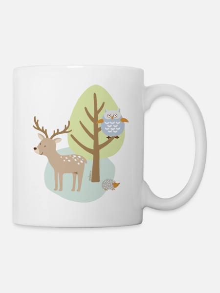 Patch_Hirsch2 - Tasse - Weiß