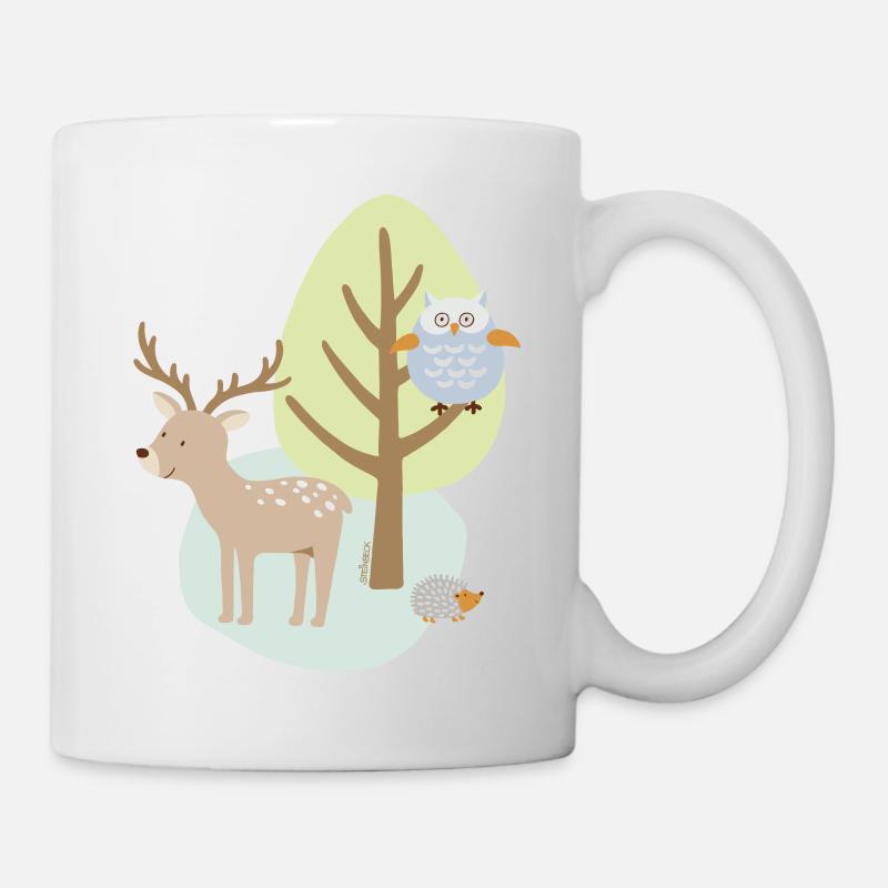 Patch_Hirsch2 - Tasse - Weiß