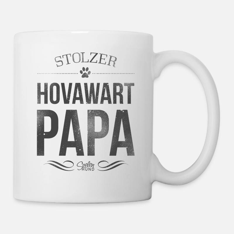 Stolzer Hovawart Papa - Tasse - Weiß