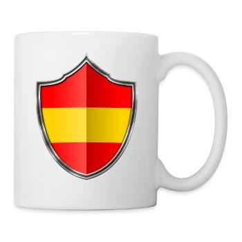 Spanien Flagge Wappen Silber 015 - Tasse - Weiß - Rechts