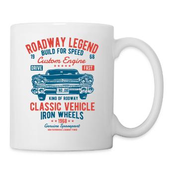 VÉHICULE CLASSIC - Voiture ancienne et la conception de chemise de voiture - Mug blanc - blanc - Droite