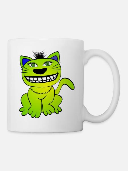 Katze - Cat - Tasse - Weiß