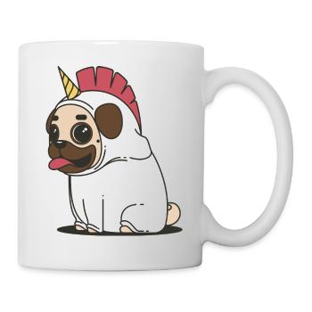 Unicorn unicorn pug pug dogs dogs animal - Mug - white - Right