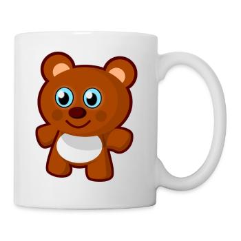 ours en peluche - Mug blanc - blanc - Droite