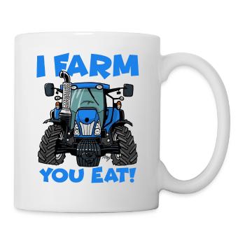 Je ferme vous mangez NH - Mug blanc - blanc - Droite