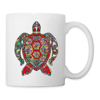 Hindi sea turtle - Mug - white - Right