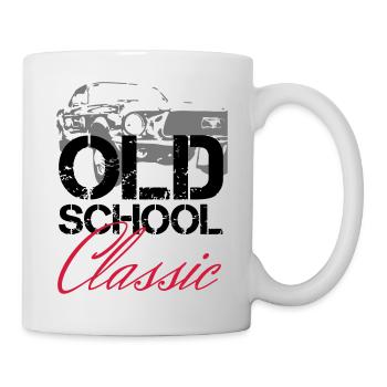 OLDSCHOOL Classic Muscle Car - Tasse - Weiß - Rechts