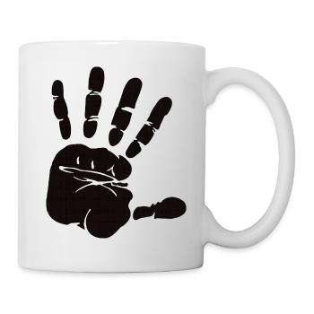 Coup de main - Mug blanc - blanc - Droite