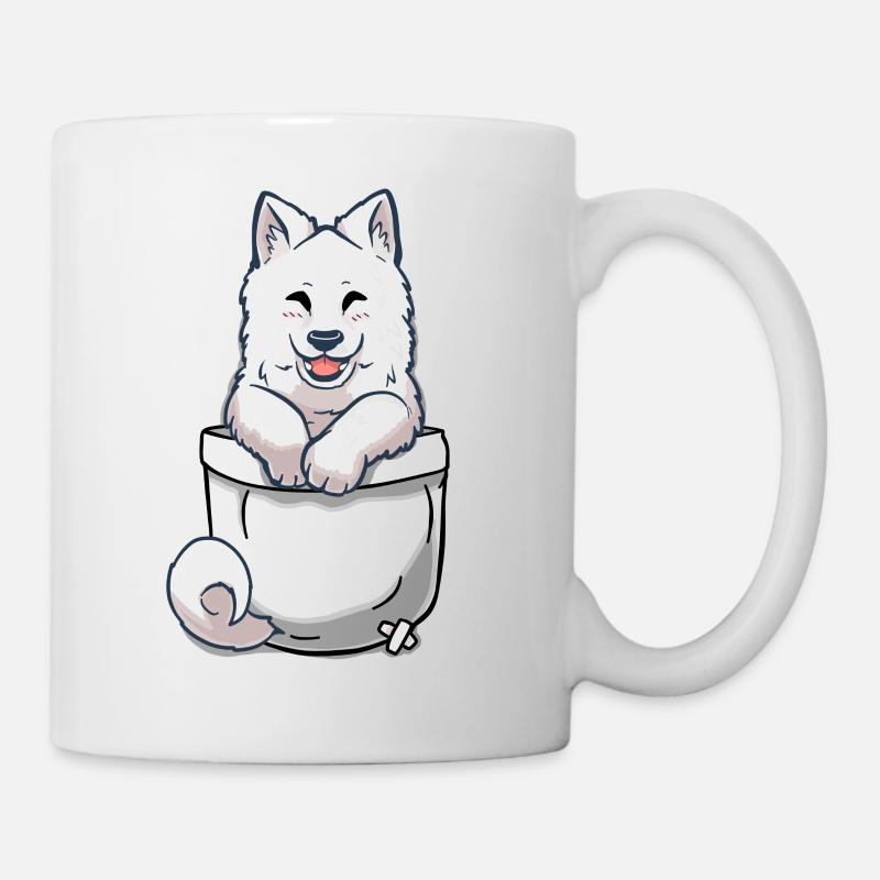 Pocket Samoyed Welpe - Tasse - Weiß