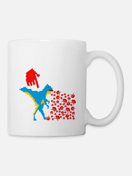 Pixel - Tasse - Weiß