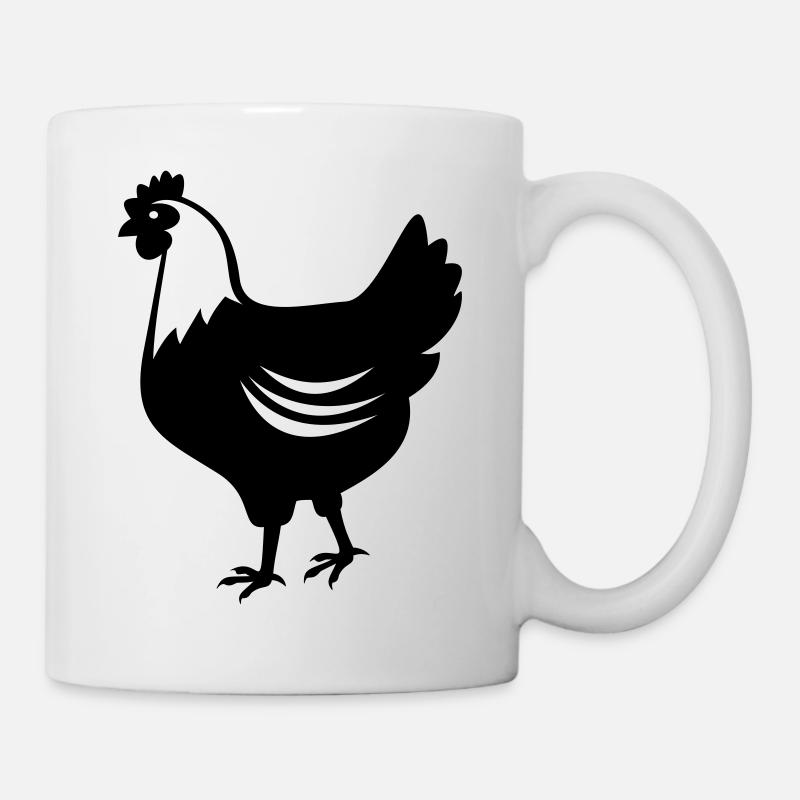 Poulet - Poule - Mug blanc - blanc