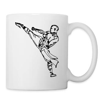 kungfu logo - Tasse - Weiß - Rechts
