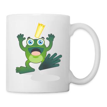 The Frog King hands in the air - Mug - white - Right