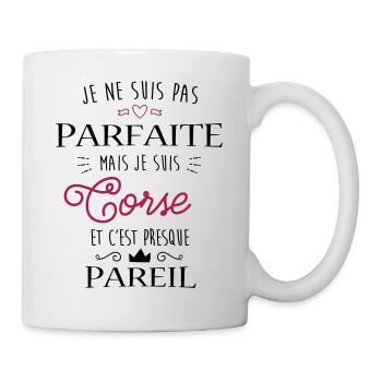 Corse Parfaite - Mug blanc - blanc - Droite