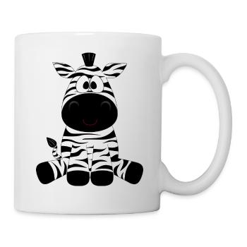 zèbre - Mug blanc - blanc - Droite