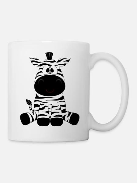 Zebra - Tasse - Weiß