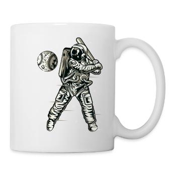 Space Baseball Astronaut Space Ball Bat - Mug - white - Right