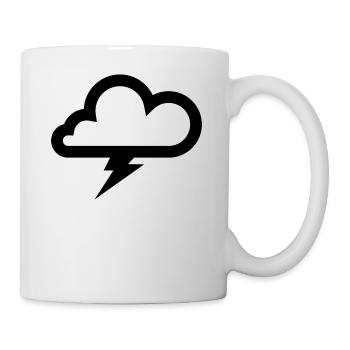 Blitz - Tasse - Weiß - Rechts