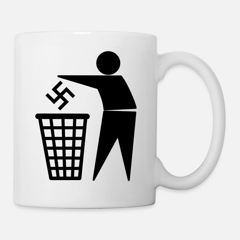 antifa - Tasse - Weiß