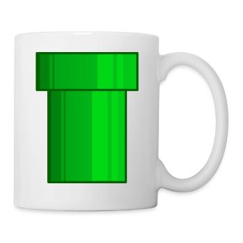 Tube green pixel - Mug - white - Right