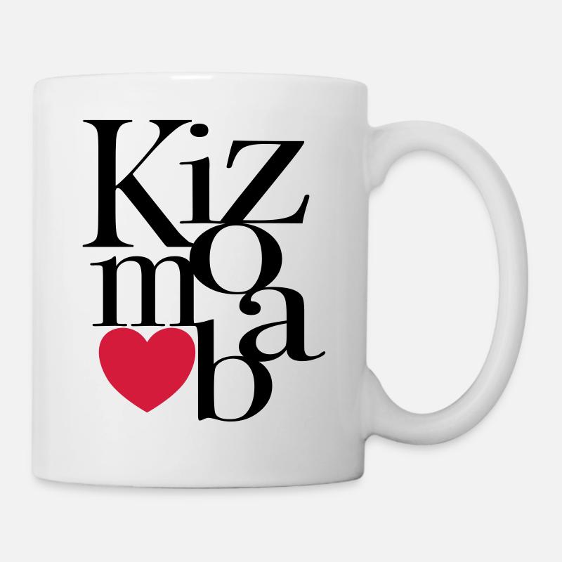 Kizomba Art - Kizomba Dance Shirt - Tasse - Weiß