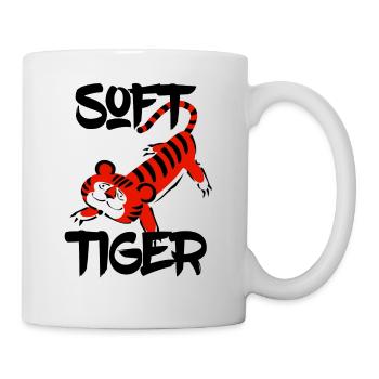 Doux tigre câlin asiatique comme une idée de cadeau - Mug blanc - blanc - Droite