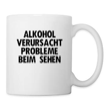 Alkohol - Tasse - Weiß - Rechts