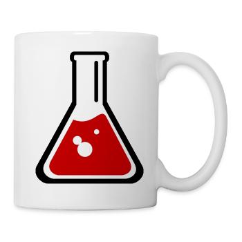 test tube flask tube experiment chemistry chemistry chemistry - Mug - white - Right