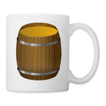 Wine Barrel Wine Barrel Grapes - Mug - white - Right