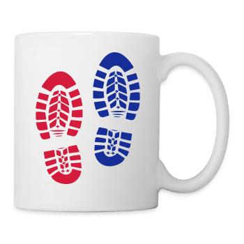 Empreinte / Shoeprint Chaussures de randonnée Randonnée 2c - Mug blanc - blanc - Droite