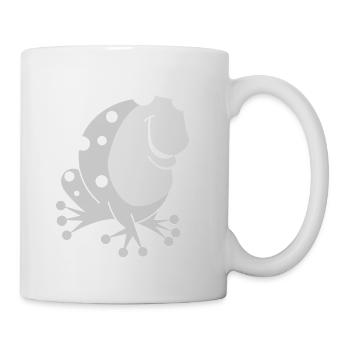 Für Froschliebhaber und Teichfreunde Geschenk - Tasse - Weiß - Rechts