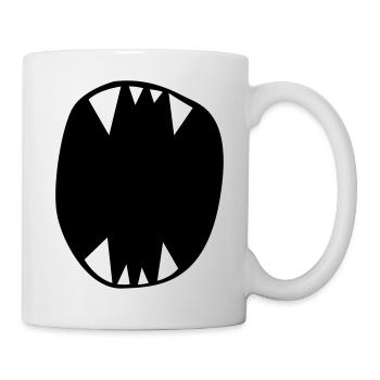 Monster Maul - Tasse - Weiß - Rechts