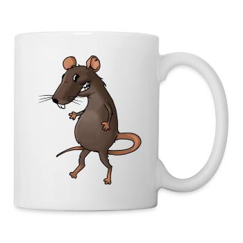 rat rat cheese kaese animal animals - Mug - white - Right