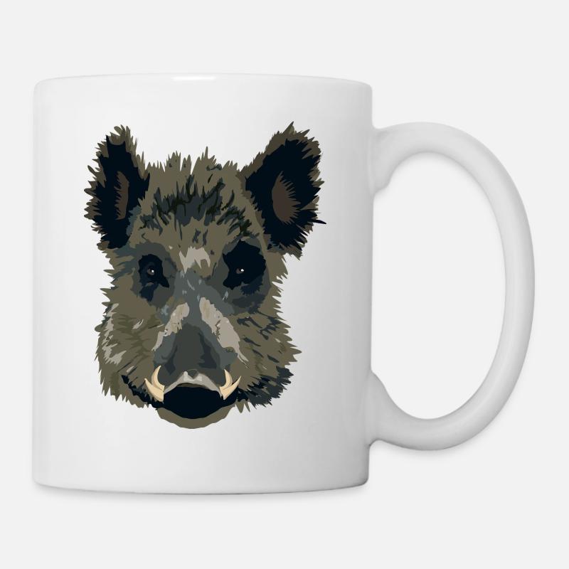 Wilsau oder Wildschwein als Geschenk - Tasse - Weiß