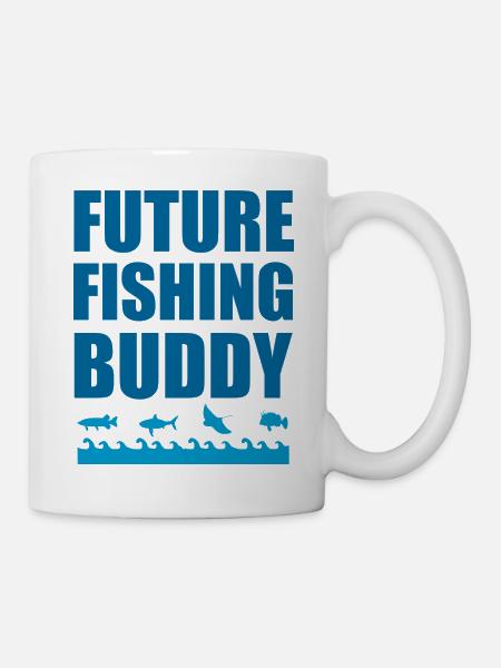 future fishing buddy - Mug blanc - blanc