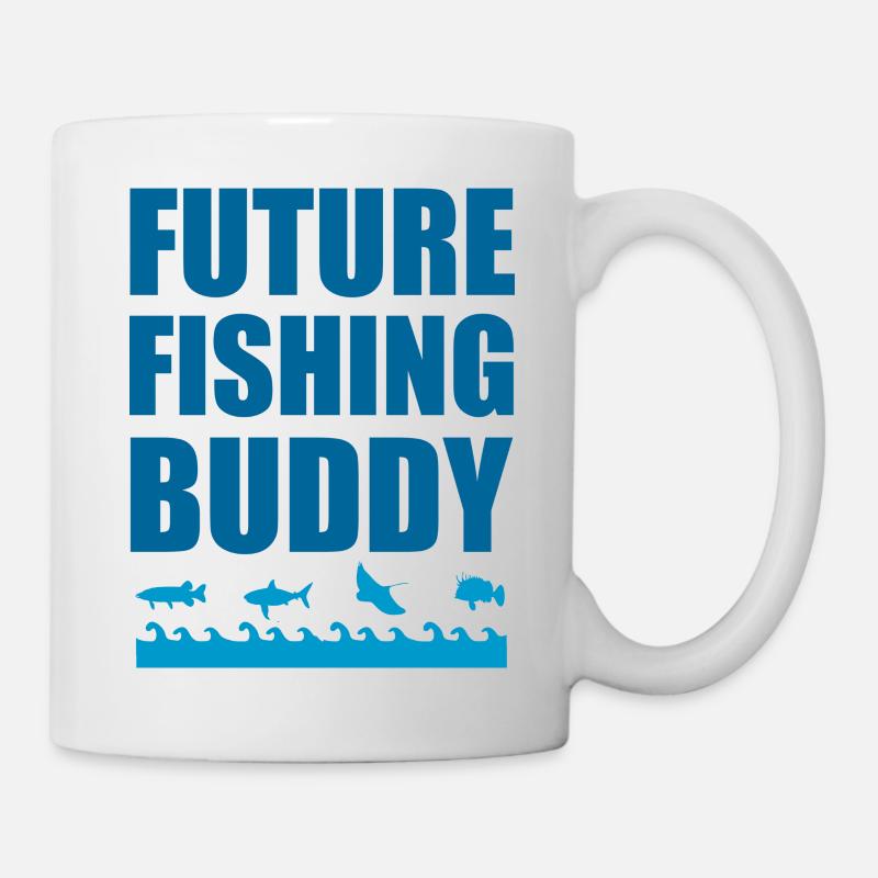 future fishing buddy - Mug blanc - blanc